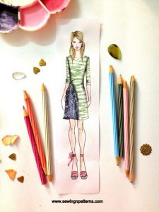 How To Color Fashion Design Sketches Quick And Easy Tutorial