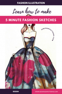 5 Minute fashion sketching series #sketchin5 (sketch 5) – sewingnpatterns