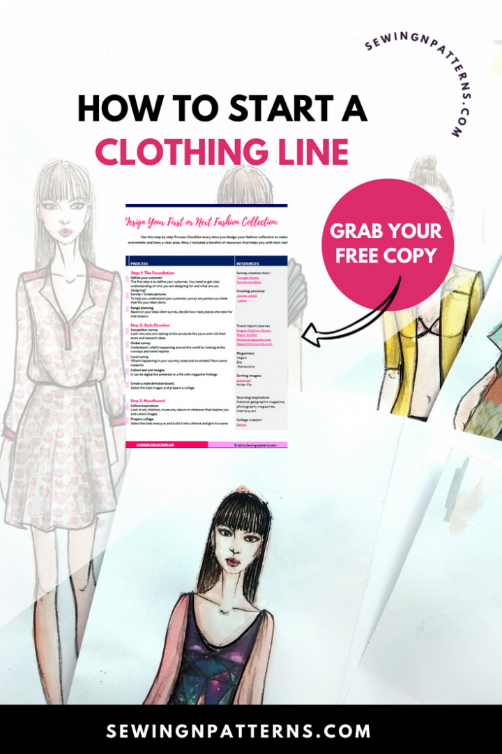 How to start a clothing line + FREE checklist to Design your fashion ...